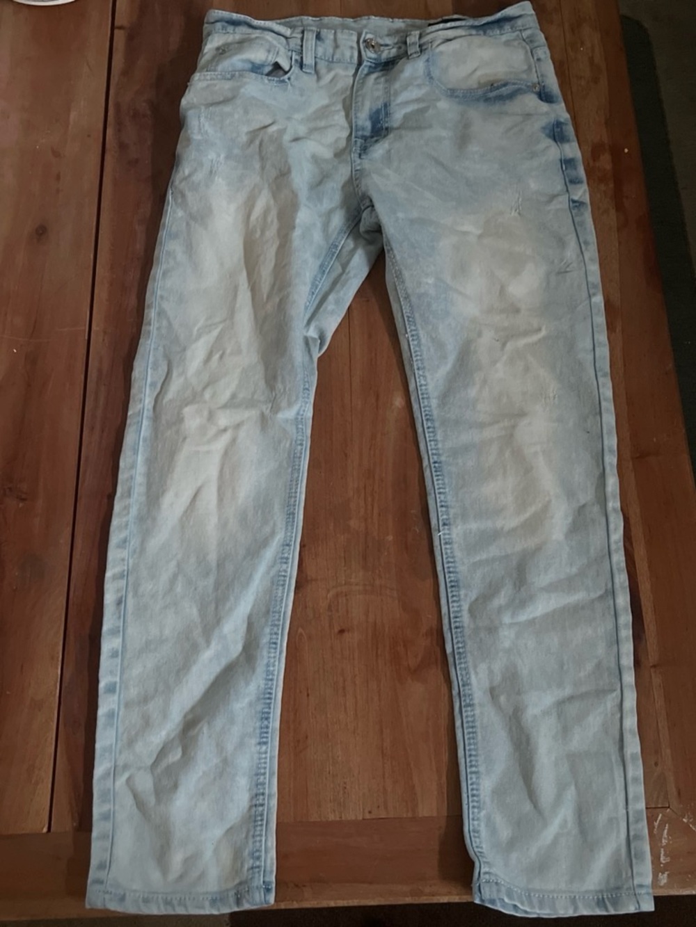 Men's Skinny Jeans in Light Blue Wash